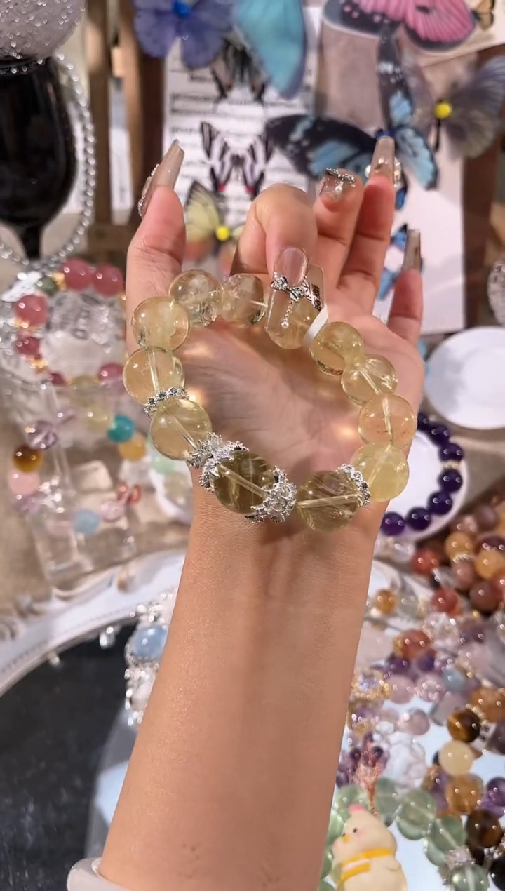 【闪购商品】水晶手链未镶嵌多样性发货颜色微差发其一