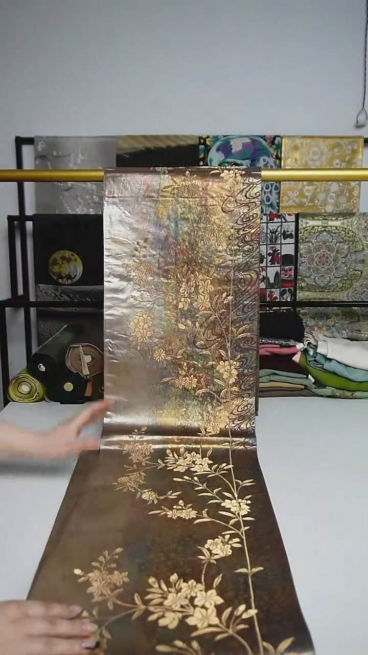 【闪购商品】织绣165 六通花卉流水纹