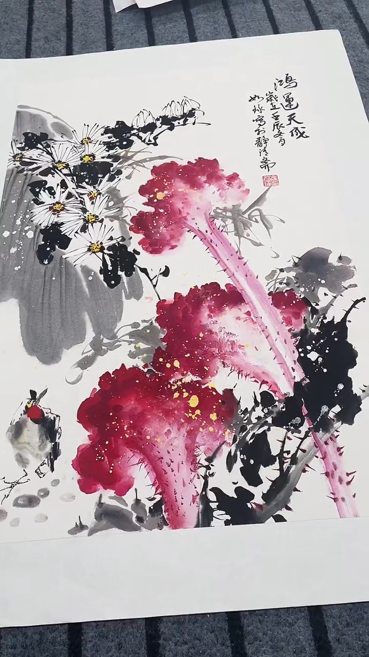 精品国画花鸟作品