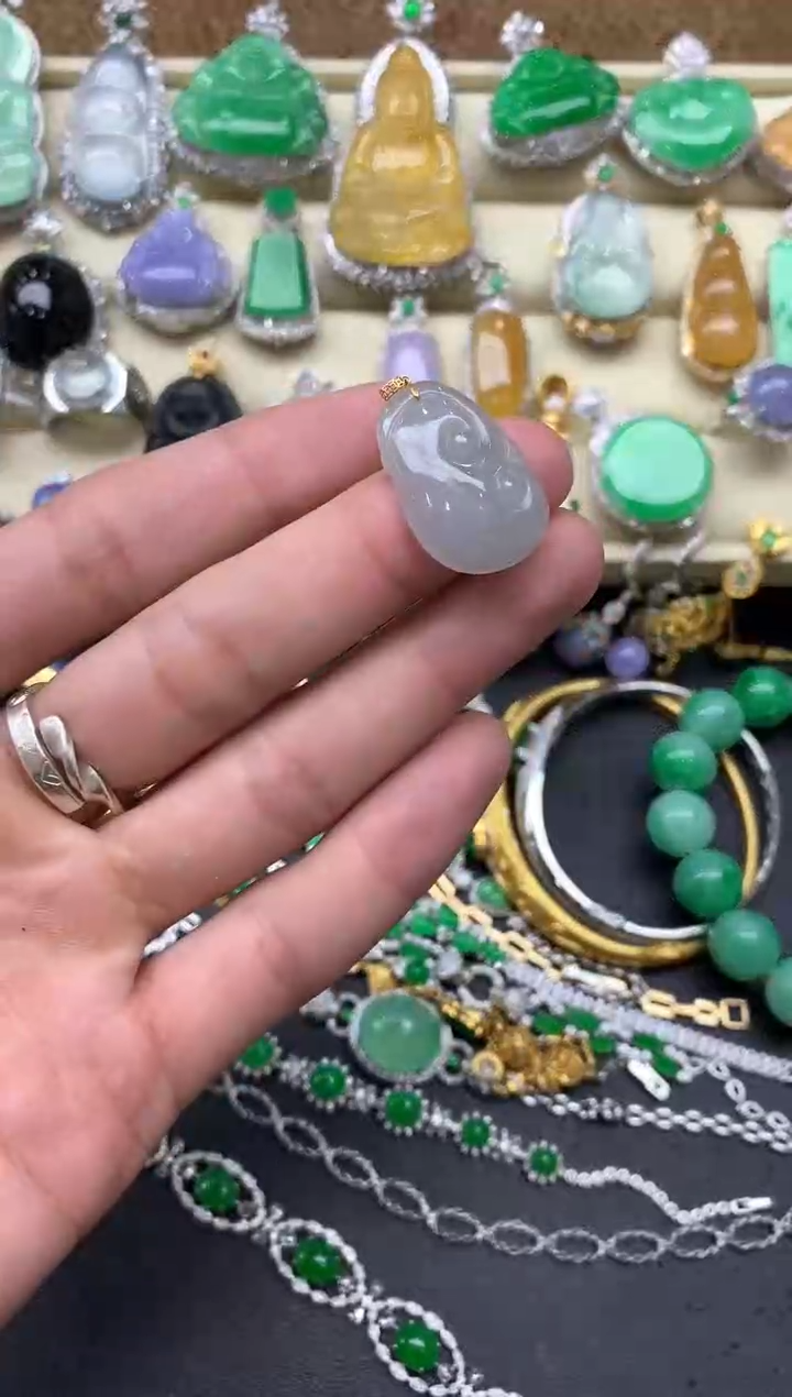 【闪购商品】翡翠颈饰18K金镶嵌10-中国好珍宝