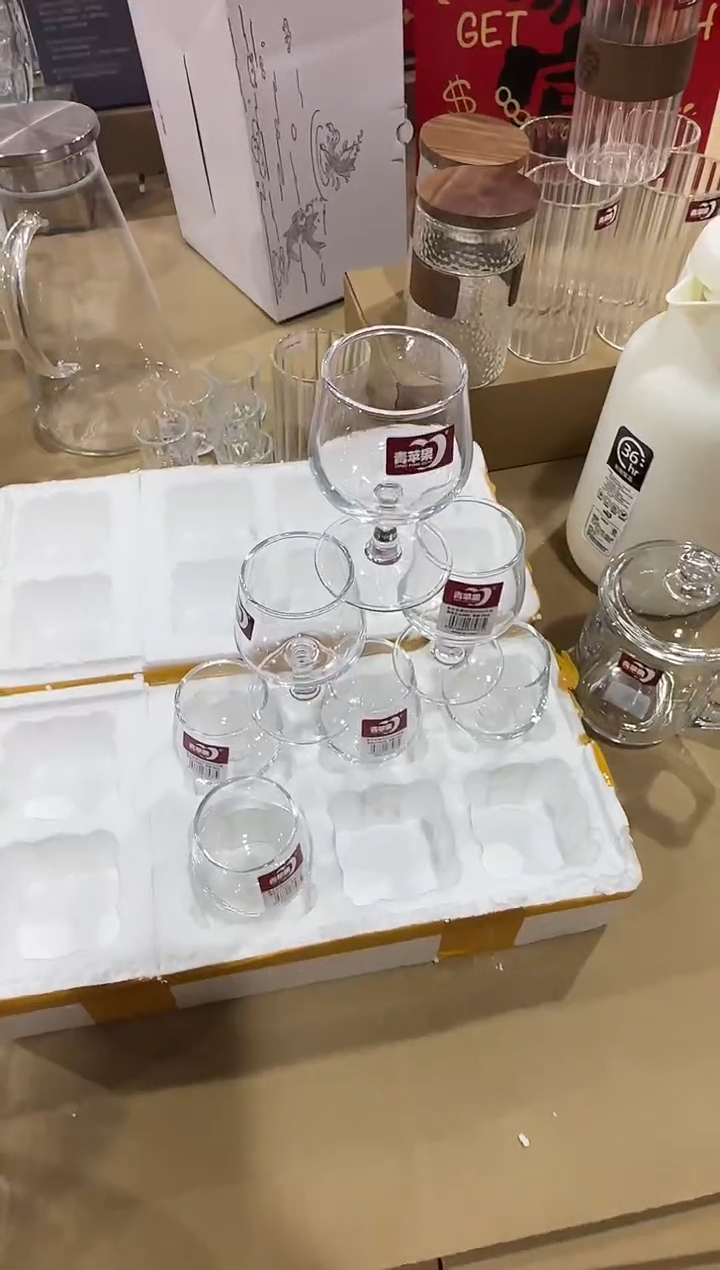 【闪购商品】水晶玻璃无盖款青苹果直播价*8