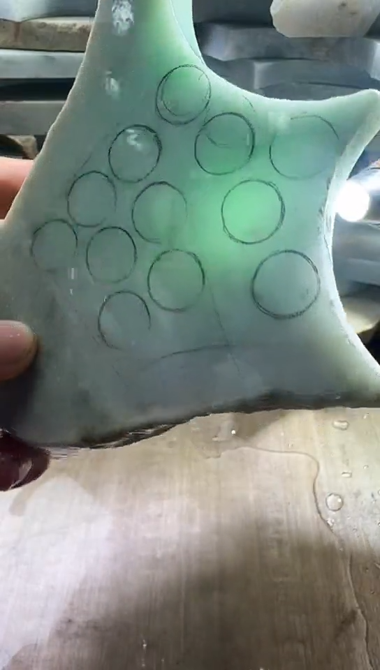 裸石翡翠天然翡翠A货花364