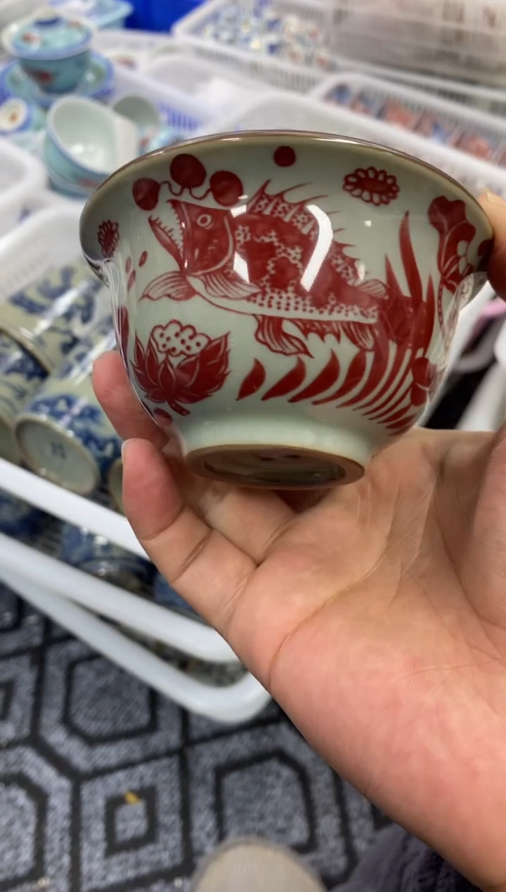 陶瓷景德陶瓷茶具容量约80