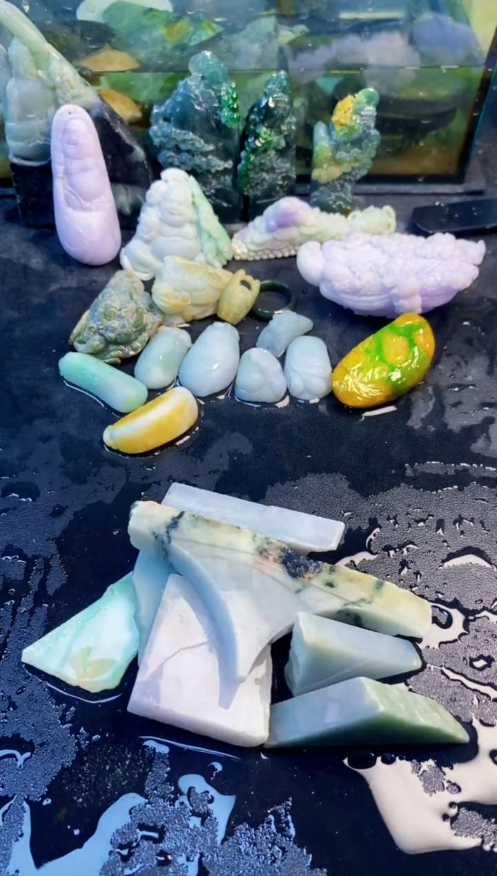 颈饰未镶嵌翡翠天然翡翠015