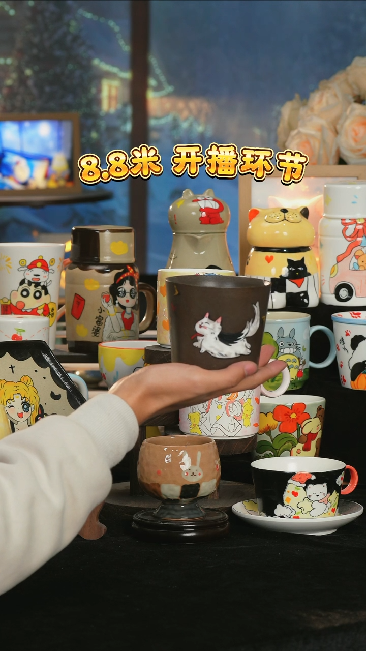 【闪购商品】小幸运纯手工手绘陶瓷