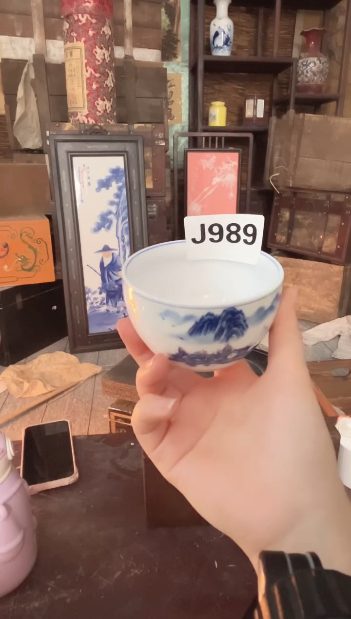 陶景德镇陶瓷摆件J989马