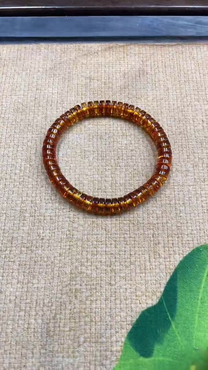 裸石琥珀未镶嵌花珀直切卡7手串假一赔十多样性发其一