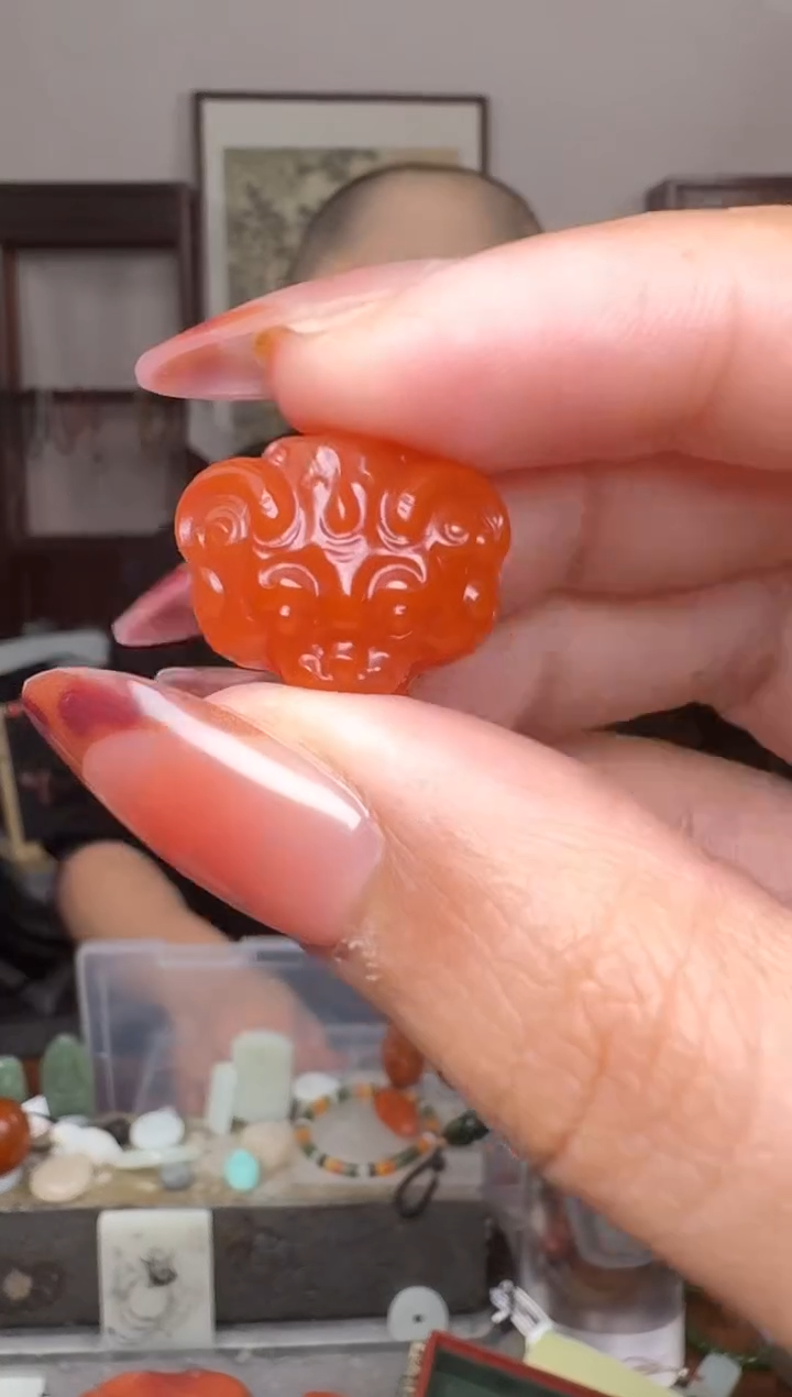 【闪购商品】南红玛瑙挂件未镶嵌5206