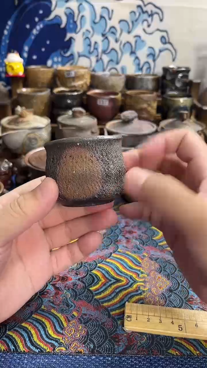 哲也小荒肌日式备前烧茶具茶周边