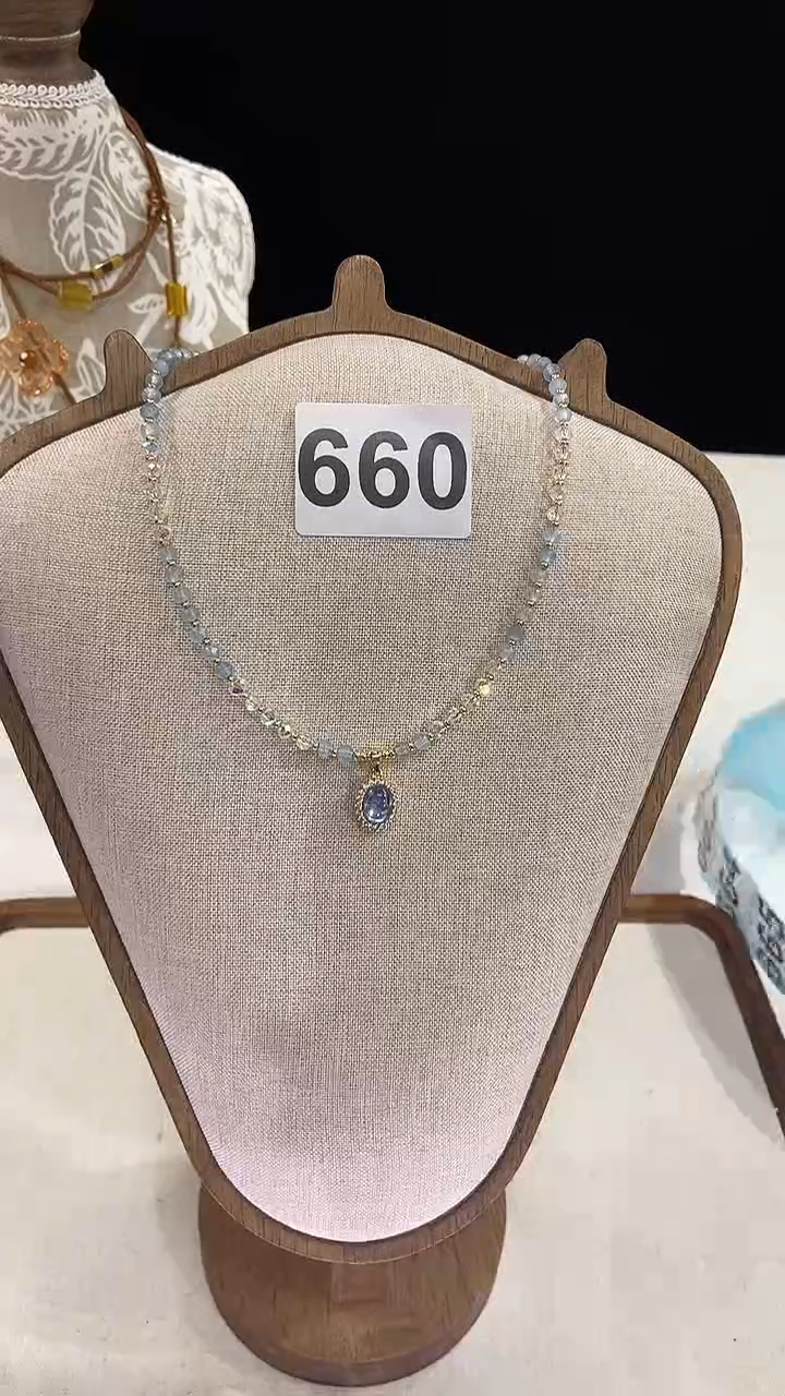 项链钛钢淡水珍珠660