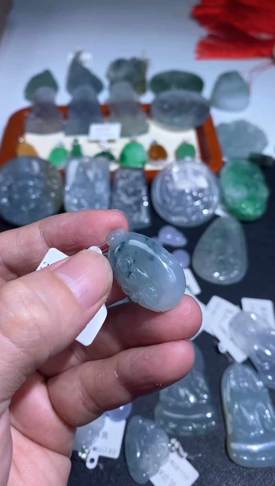 【闪购商品】翡翠吊坠(不含链)未镶嵌如意吊坠