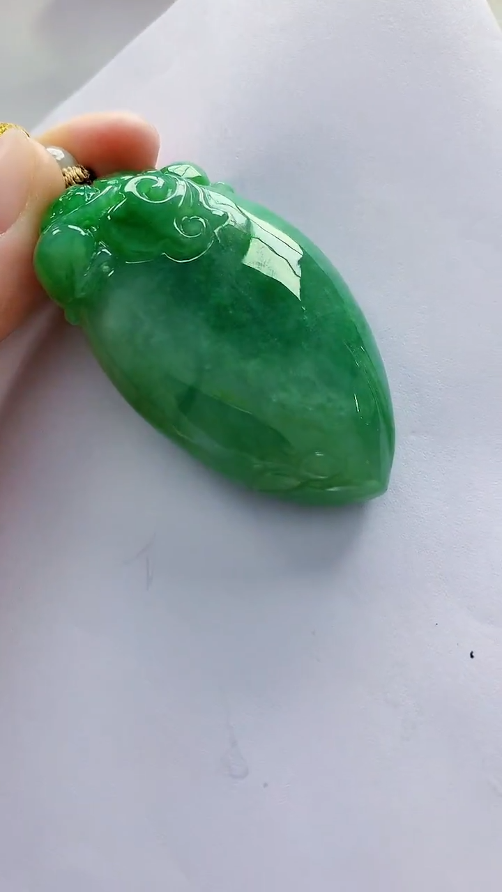 未镶嵌定制翡翠4852lr-毛货挂件44