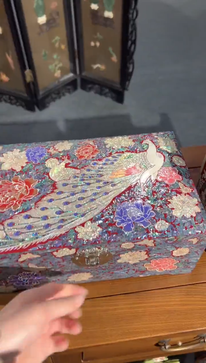 【闪购商品】鱼锁满贝底弘贝雅螺钿漆器文化馆