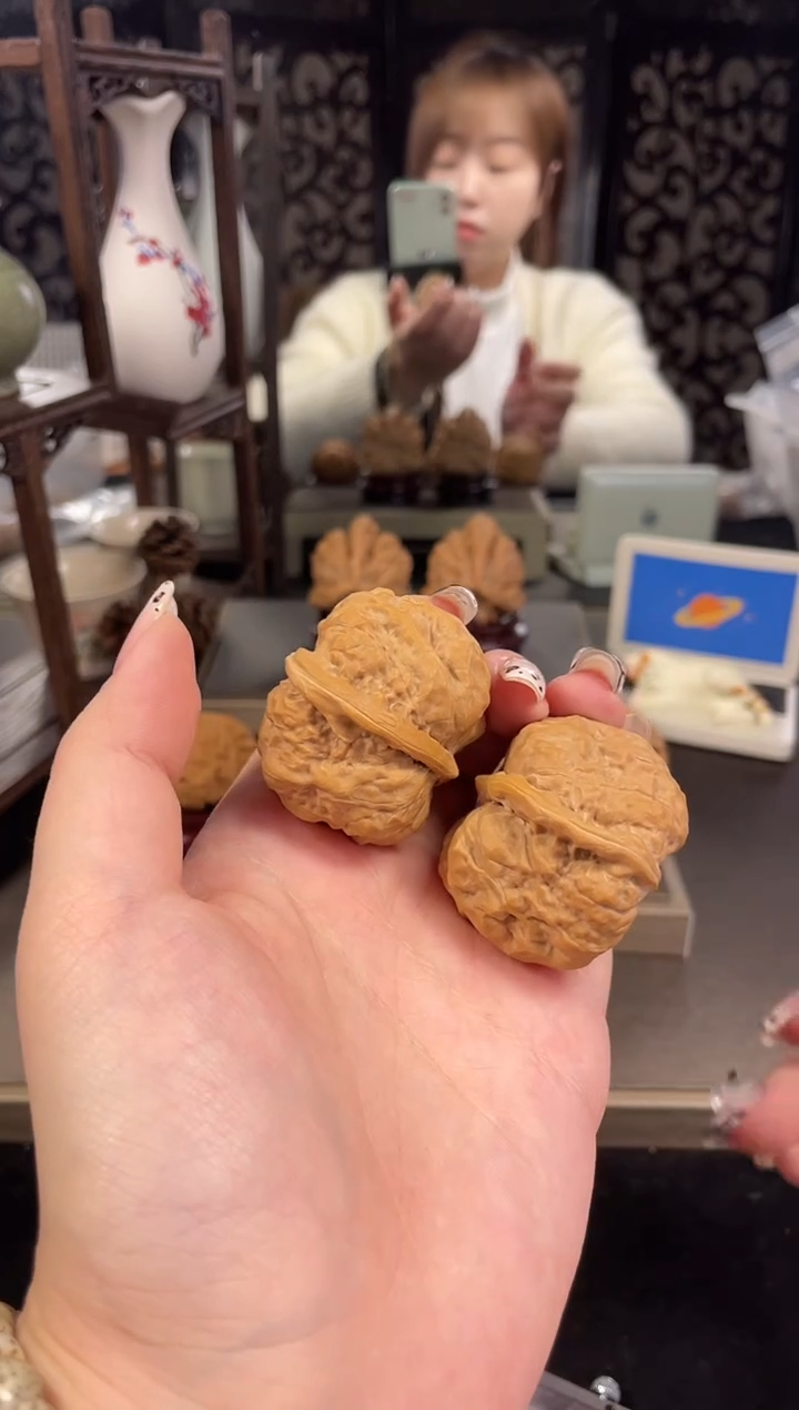 【闪购商品】文玩核桃把件蛤蟆头40尺-12