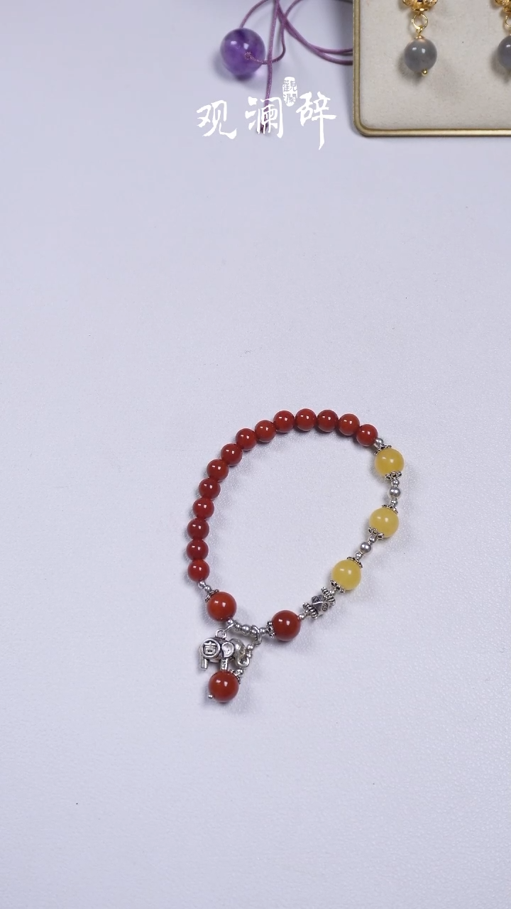【闪购商品】南红玛瑙手链银S925镶嵌手链