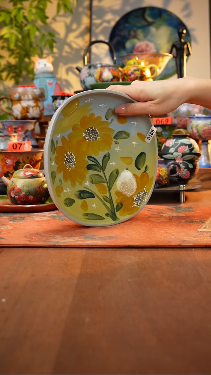 瓷片景德镇手工手绘186