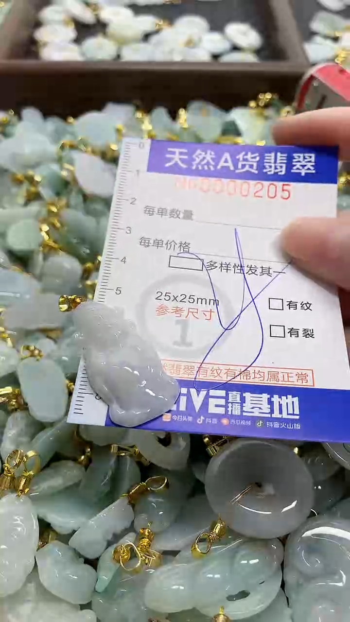 颈饰未镶嵌翡翠天然A货翡翠