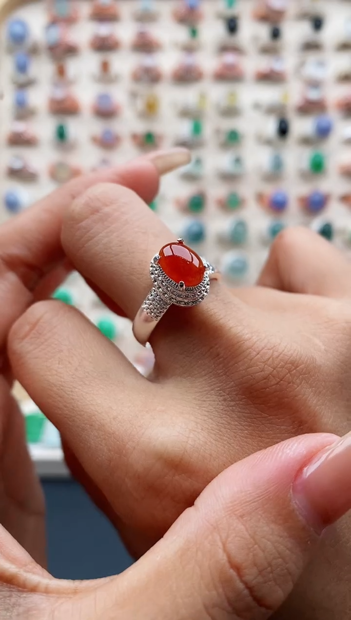 翡翠未镶嵌戒指缅甸天然A货翡翠33   2-6