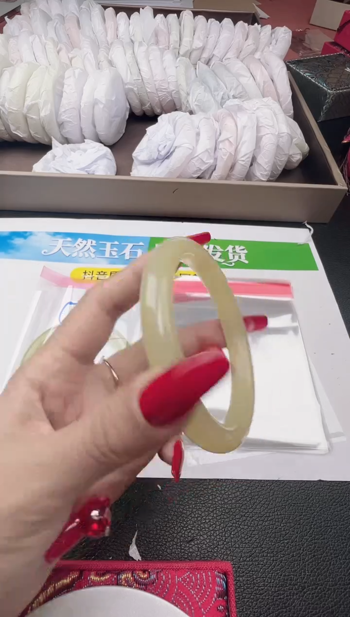 未镶嵌手镯石英质玉圈口55 56