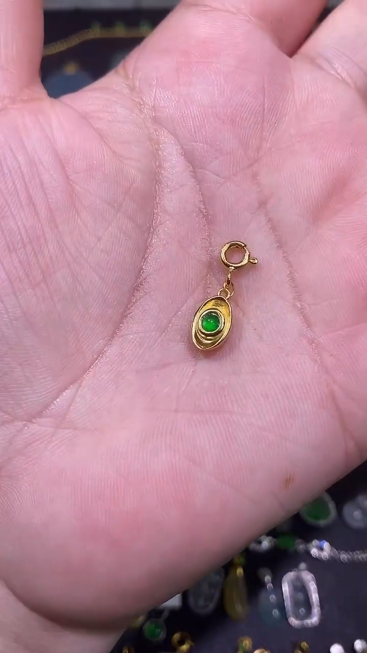 【闪购商品】翡翠吊坠(不含链)银S925镶嵌1