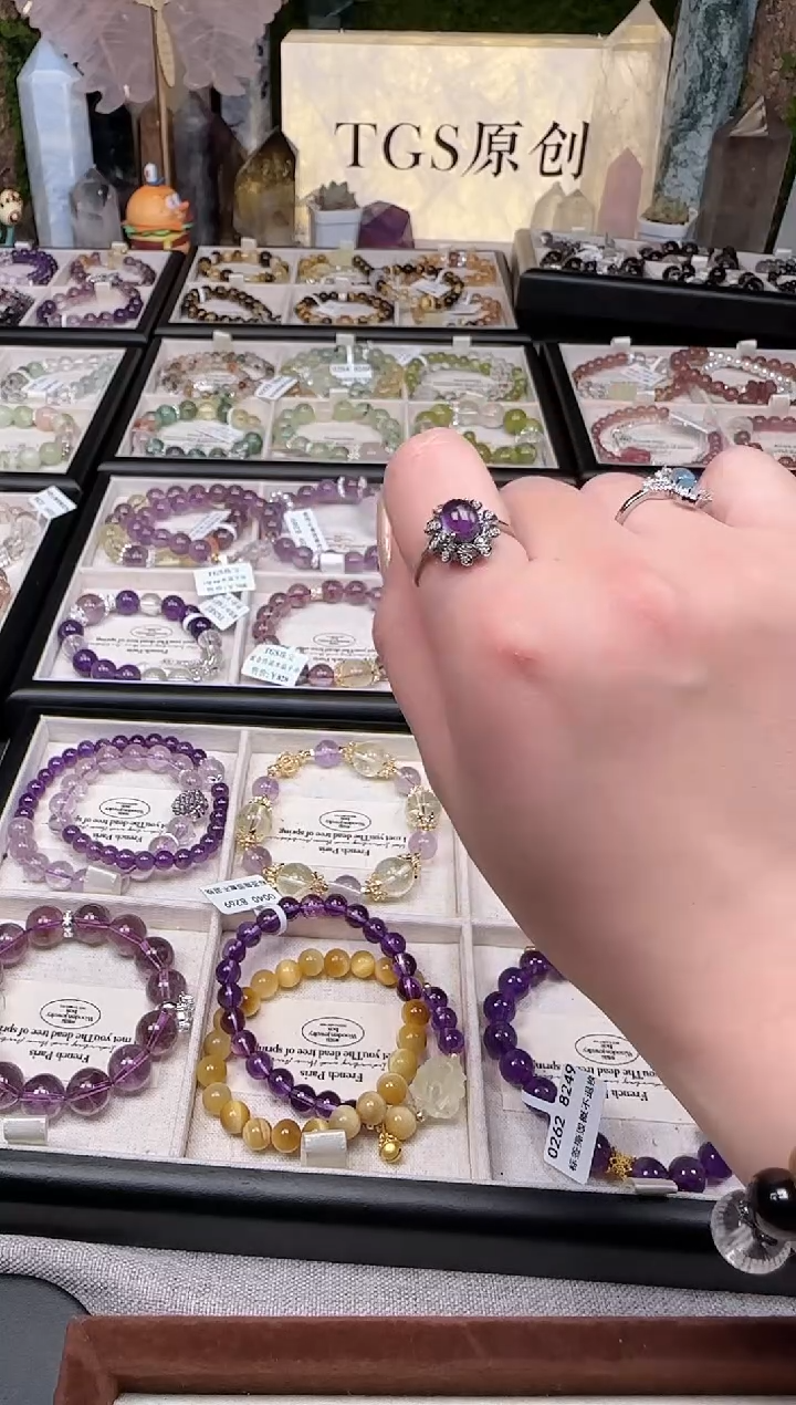 【闪购商品】水晶戒指未镶嵌5a TGS原创设计 T156