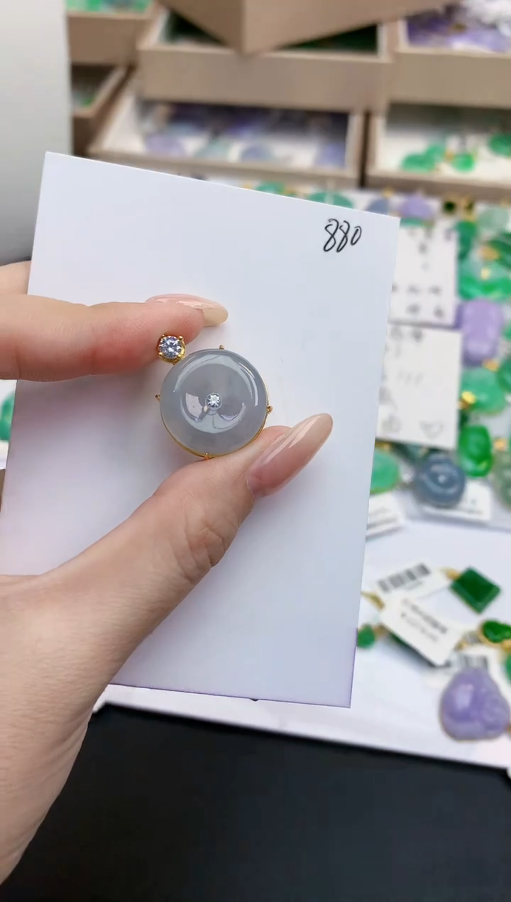 颈饰未镶嵌翡翠天然缅甸A货翡翠