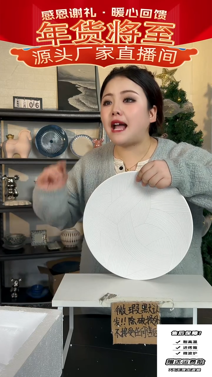 【闪购商品】瓷白排盘-30CM