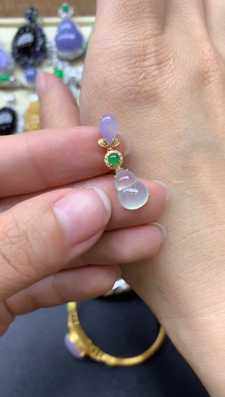 【闪购商品】翡翠颈饰18K金镶嵌317-中国好珍宝