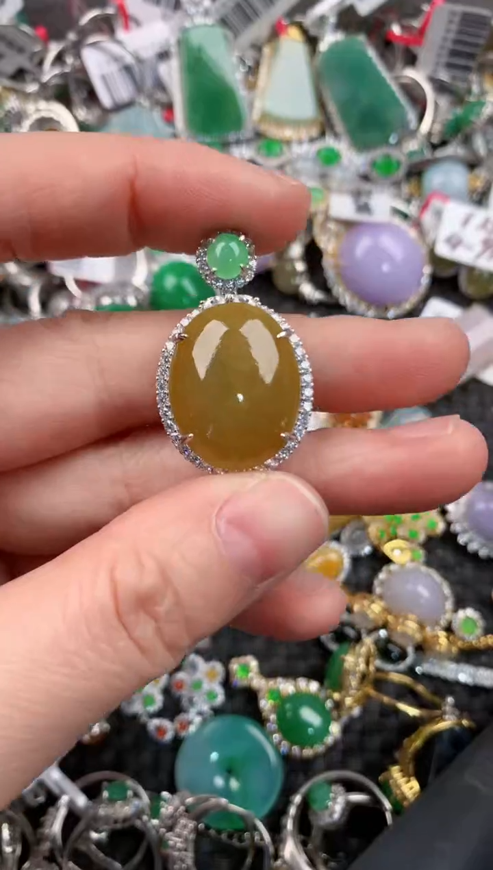 银S925镶嵌戒指翡翠444     6