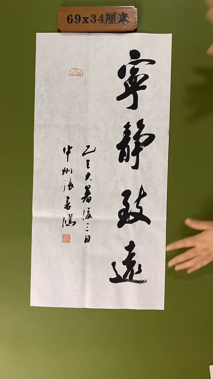 书法书法 张若鸿 尺寸69cm*34cm