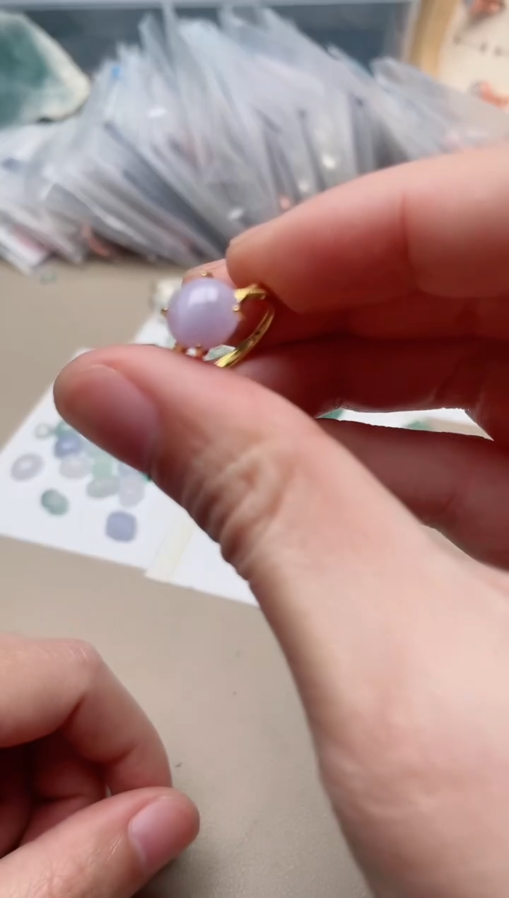 【闪购商品】翡翠戒指银S925镶嵌100000005