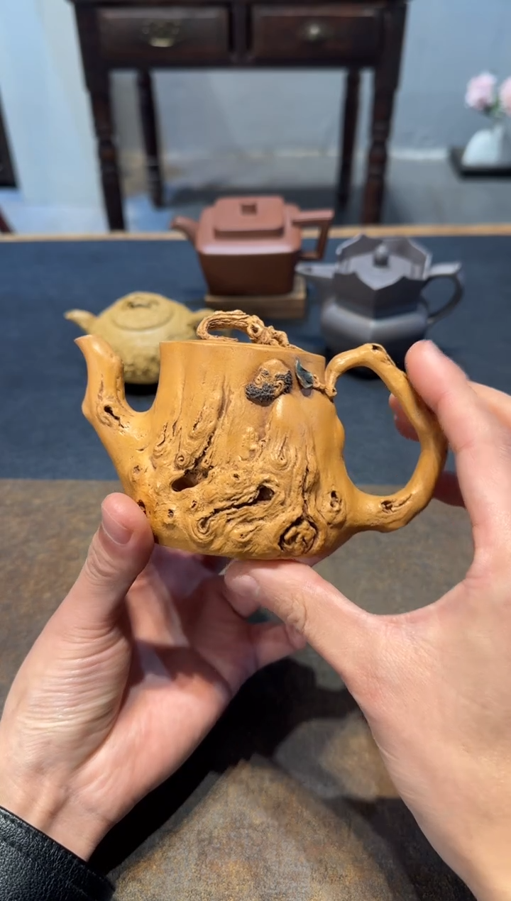 茶壶紫砂幹达摩 黄金段