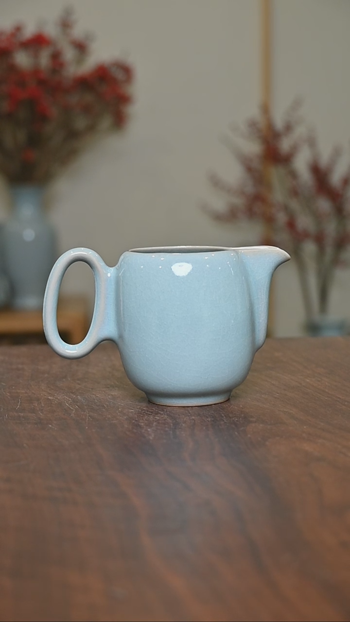 【闪购商品】其他美好时光公道杯 微瑕 天青釉 无款