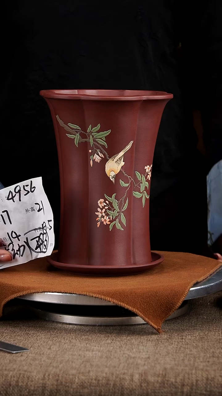 【闪购商品】紫砂花盆紫砂花盆4956+z