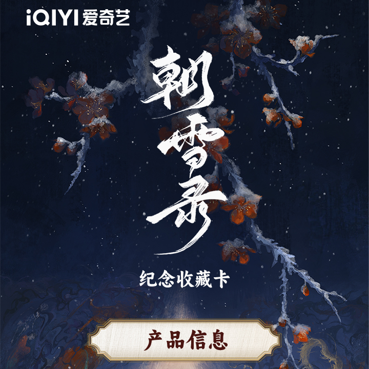 爱奇艺【点盒/抬箱】《朝雪录》正版影视收藏卡牌盲盒 拆卡