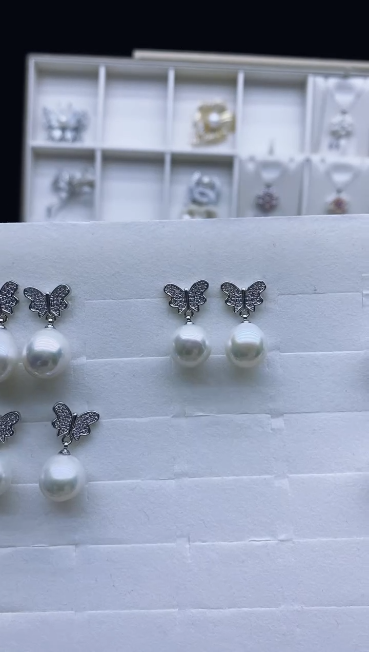 未镶嵌耳饰淡水珍珠耳环多样性发其一