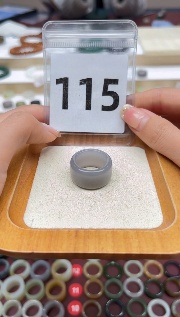 【闪购商品】和田玉戒指未镶嵌港码14号，内径17mm