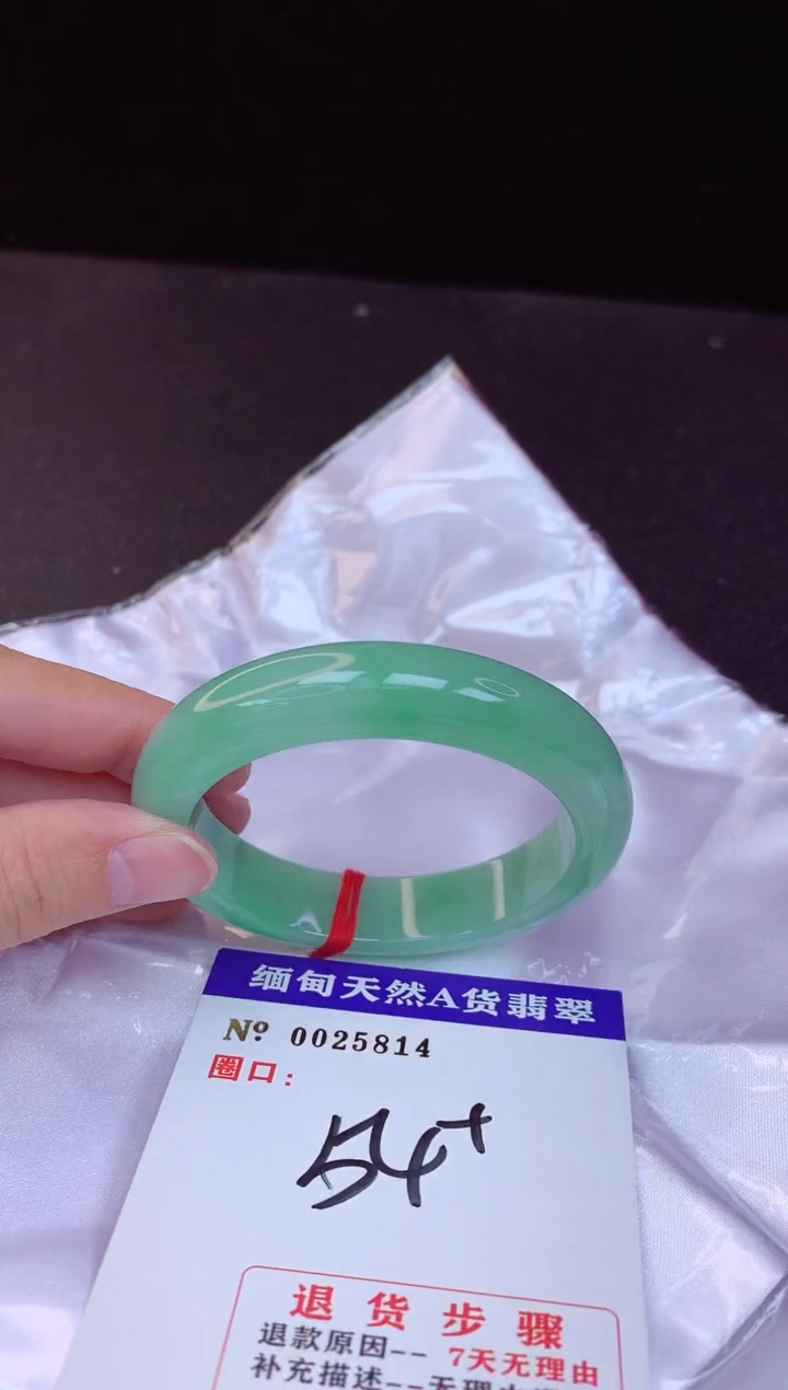 【闪购商品】翡翠手镯未镶嵌54+             