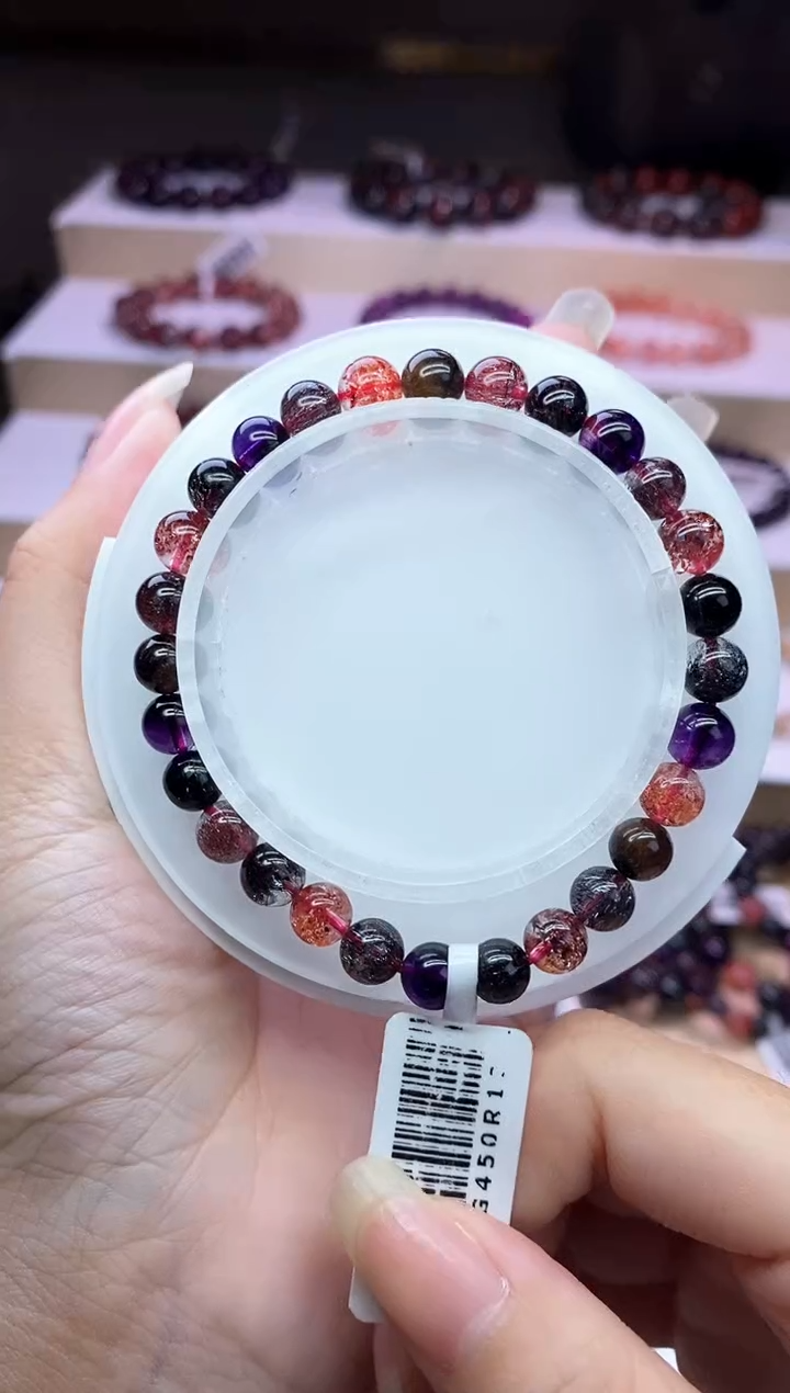 【闪购商品】水晶手链未镶嵌黑加仑超七6m+