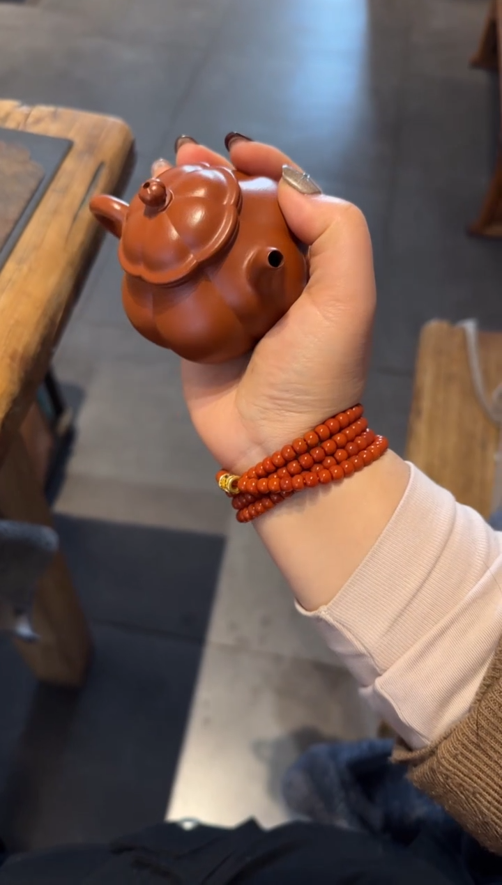 【闪购商品】紫砂茶壶筋纹潘壶