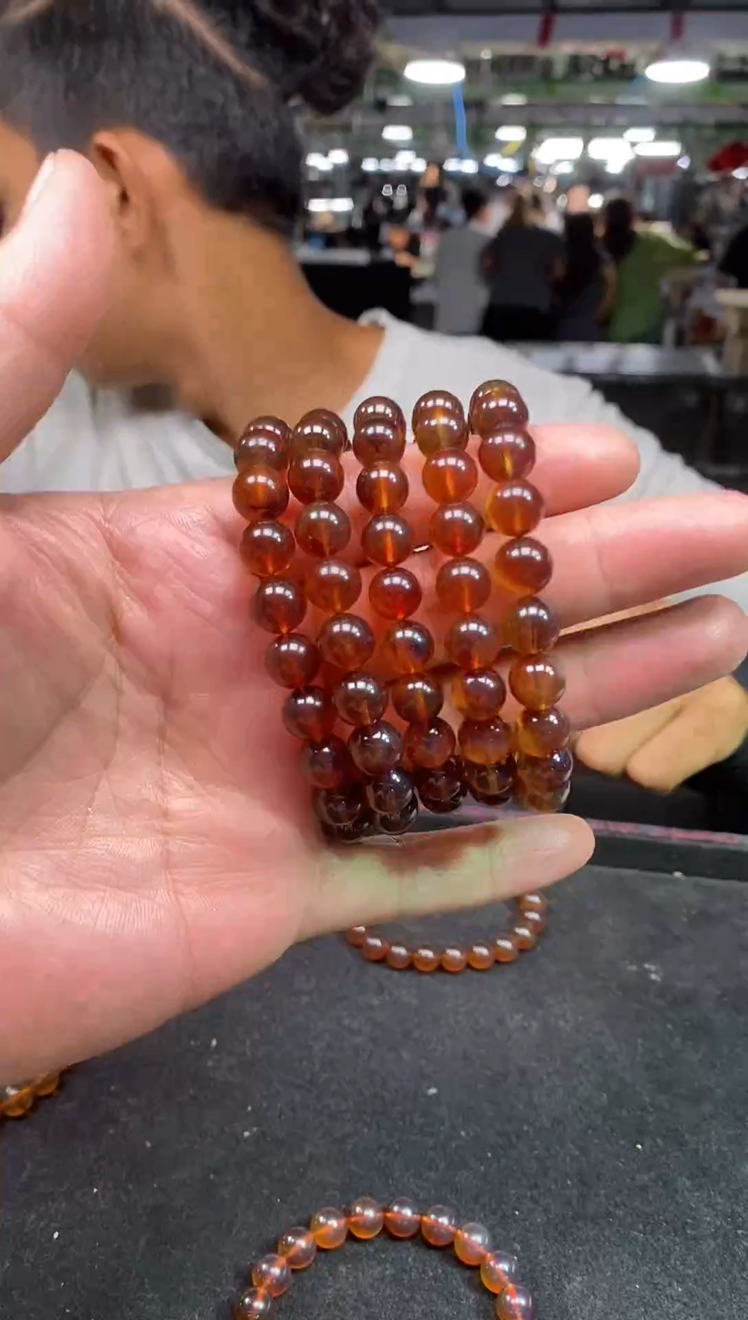 未镶嵌琥珀手串卡8+ 紫罗蓝手串多样性发其一