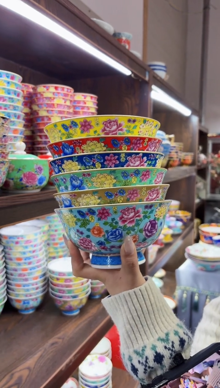 珐琅6英寸面碗6个专场福利