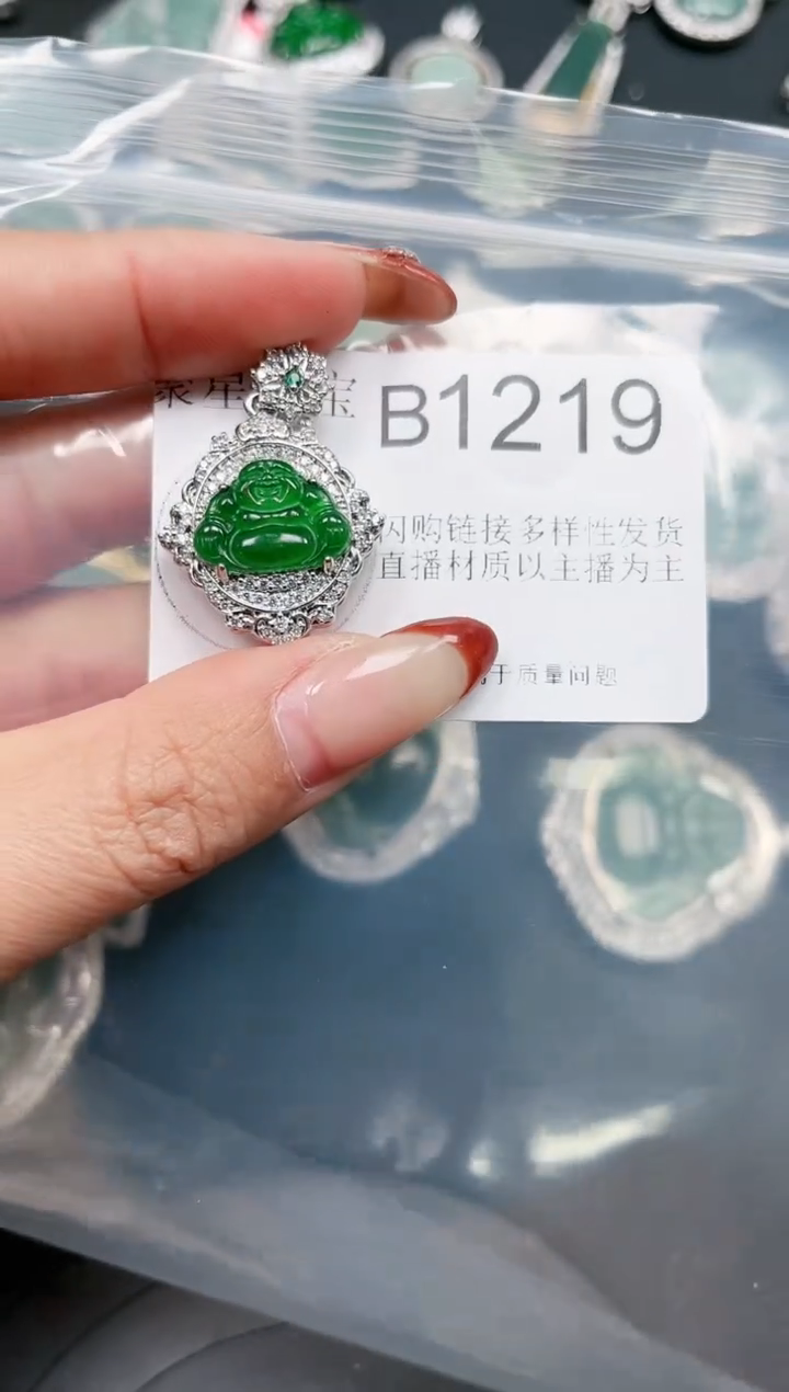 【闪购商品】翡翠颈饰未镶嵌送皮绳1219