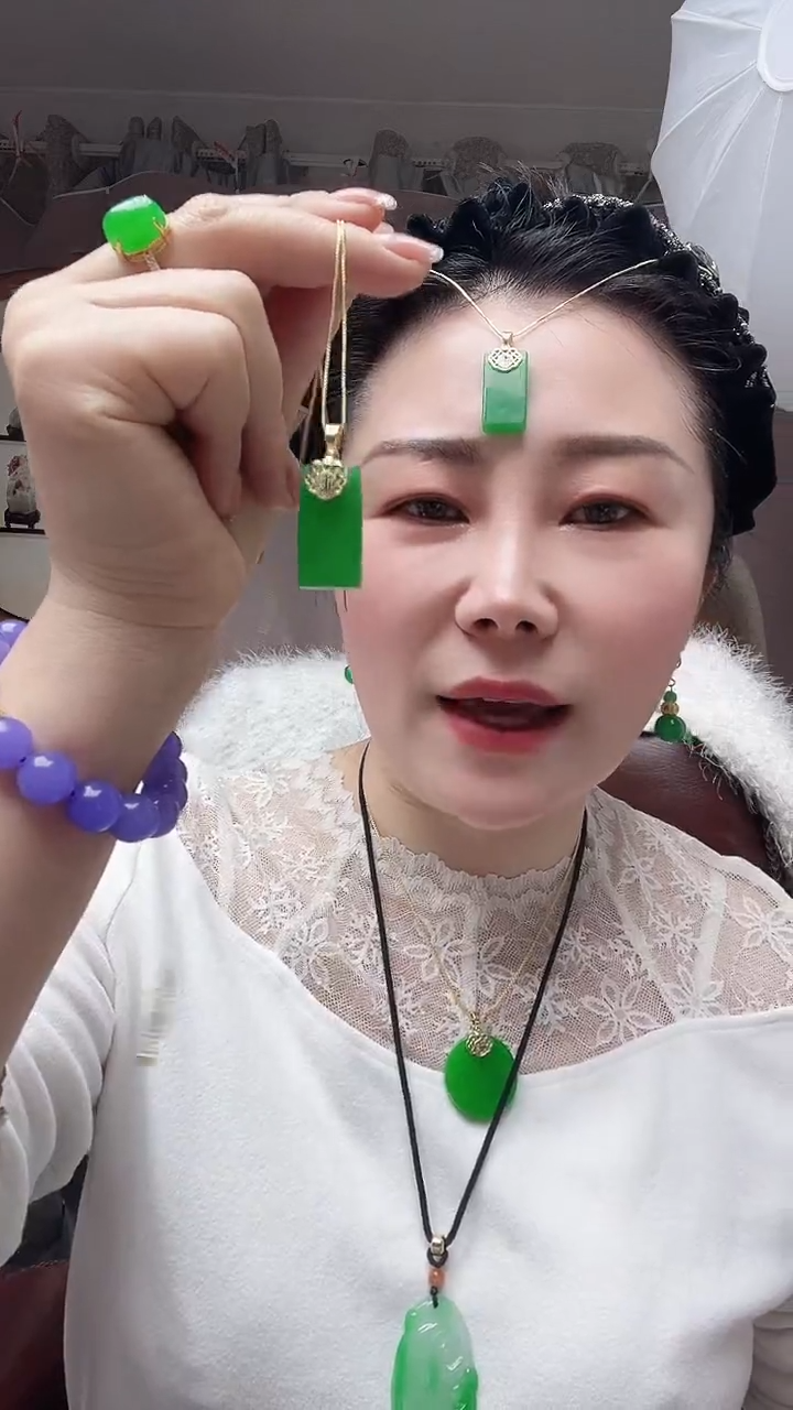 【闪购商品】翡翠颈饰14K金镶嵌083号