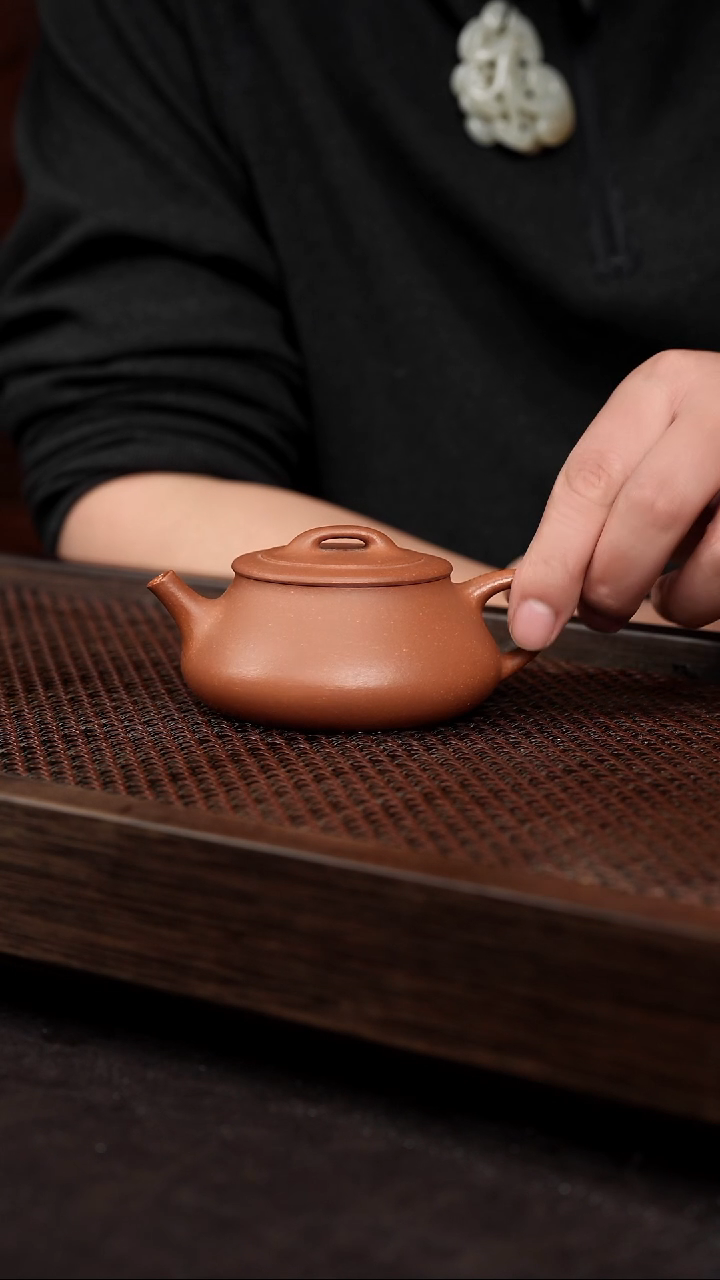 【闪购商品】紫砂茶壶五彩泥光素纳瓢