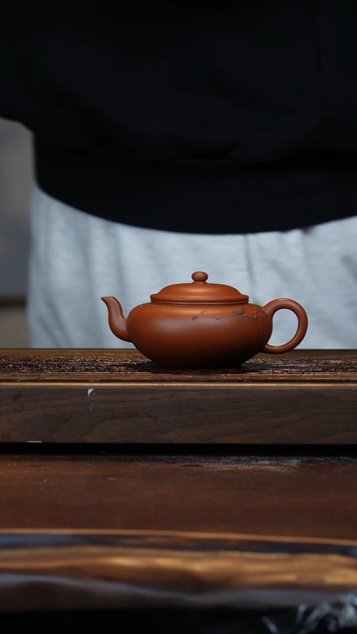 【闪购商品】紫砂茶壶自营全手朱泥泥绘扁灯