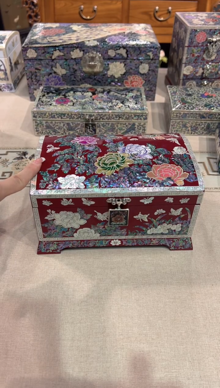 【闪购商品】按扣扇贝底弘贝雅螺钿漆器文化馆