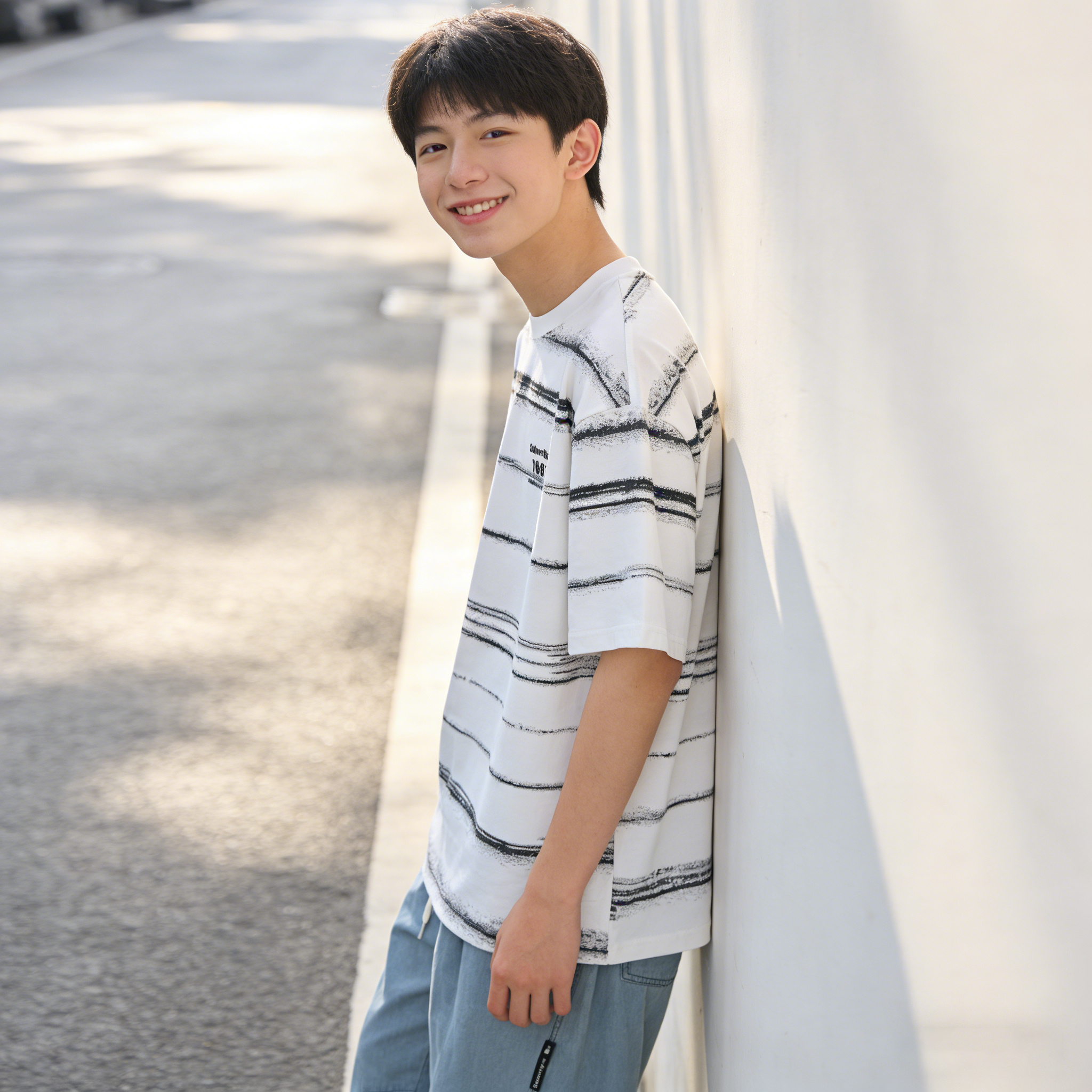 青少年装短袖T恤夏季男童夏装2026新款夏季 1221 少年说