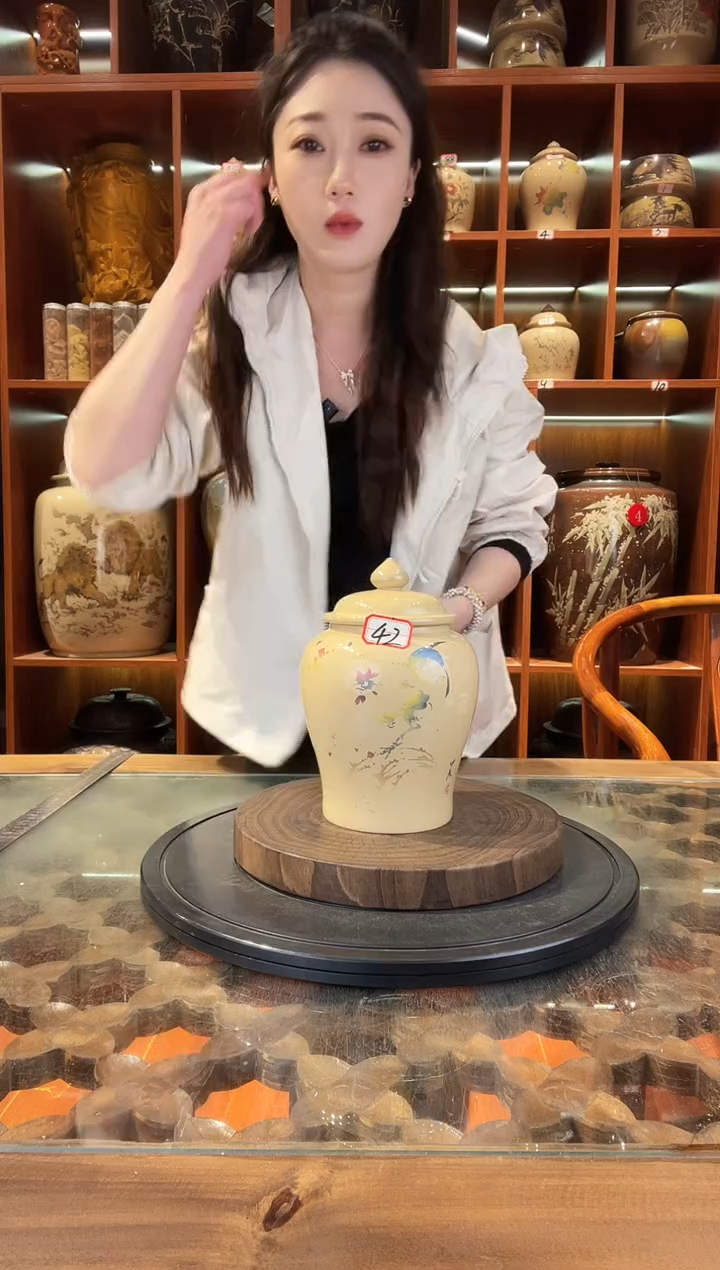 缸李旭泽作品小茶罐@42