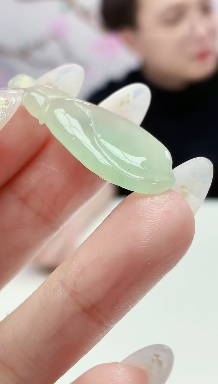 定制翡翠未镶嵌001ee-毛货挂件73赠金扣